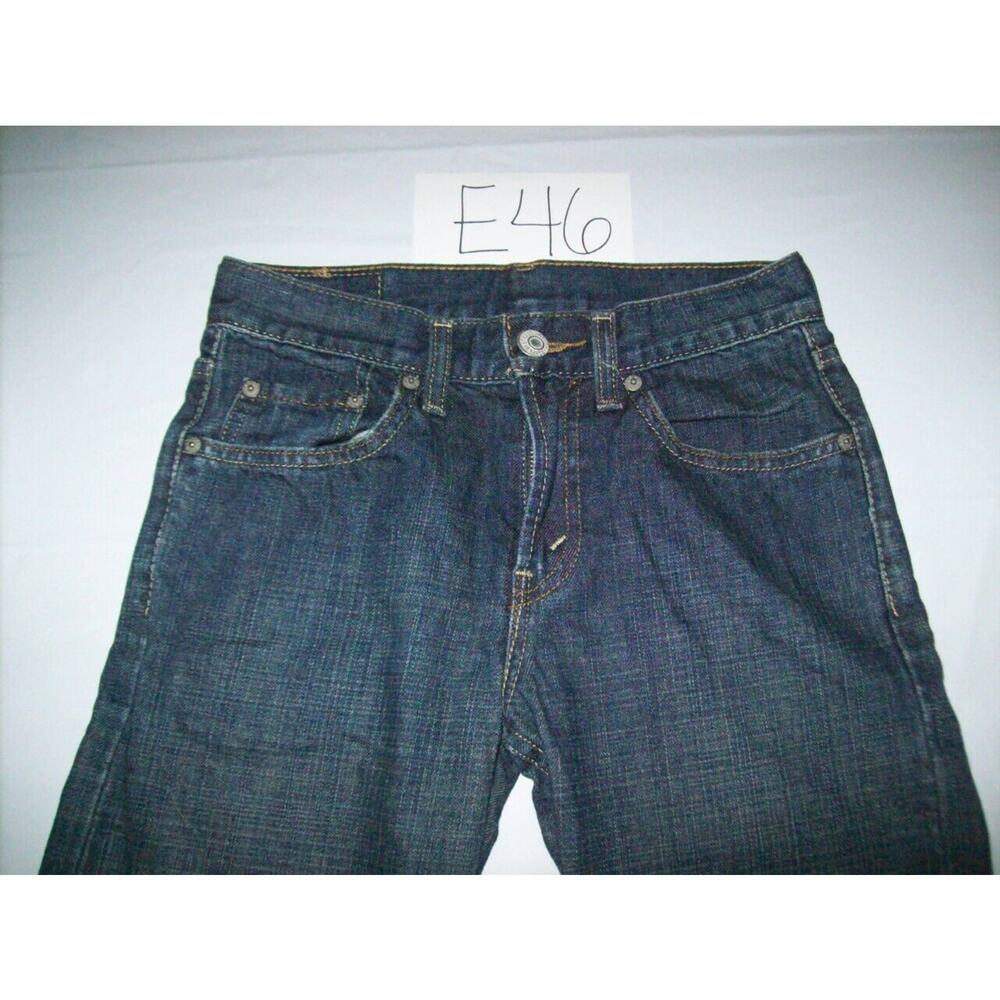 Levi's 514 Blue Jeans Size 12 Reg Slim Straight Boys -0712E46 - Picture 2 of 3